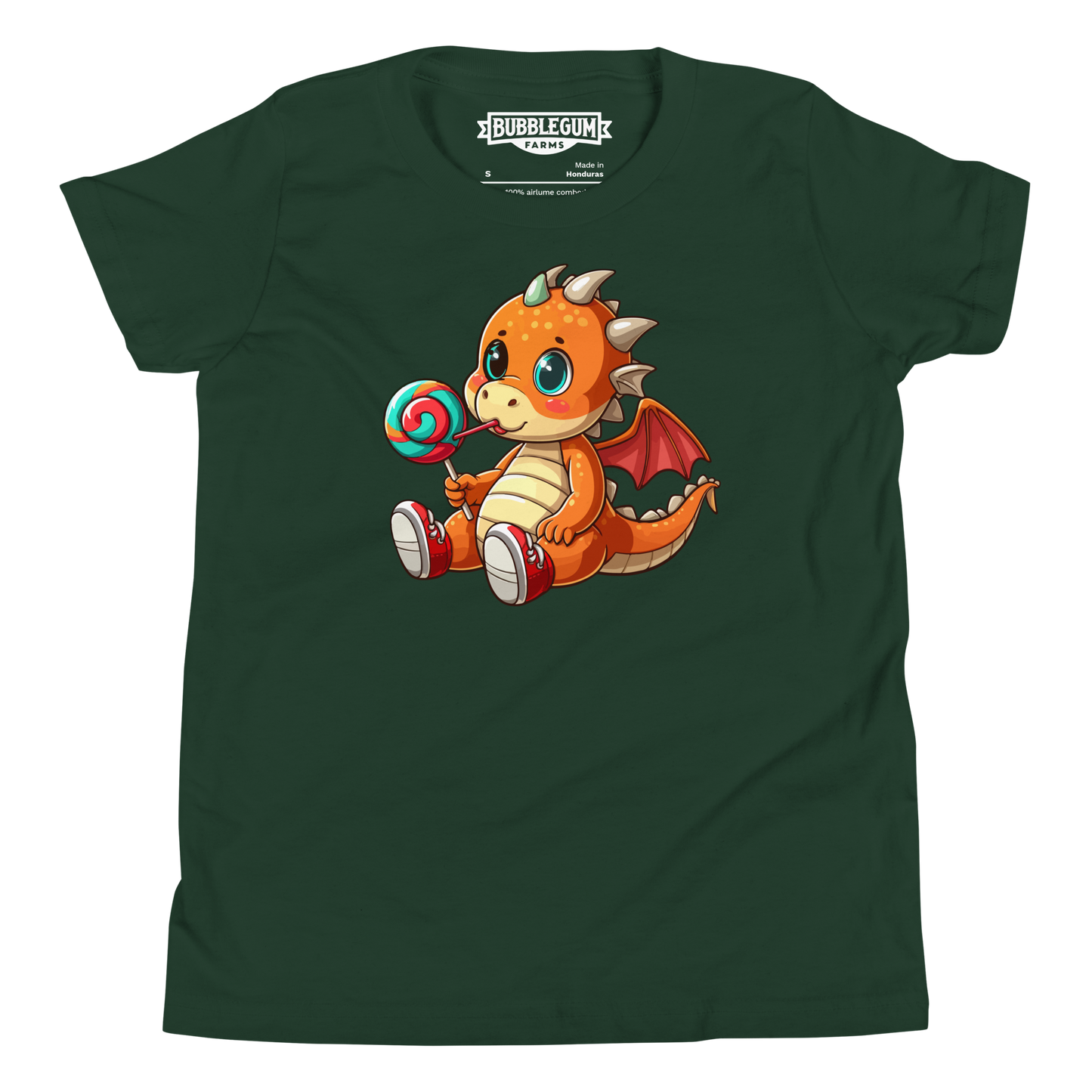 Baby Dragon with Lolipop - Youth Staple Tee