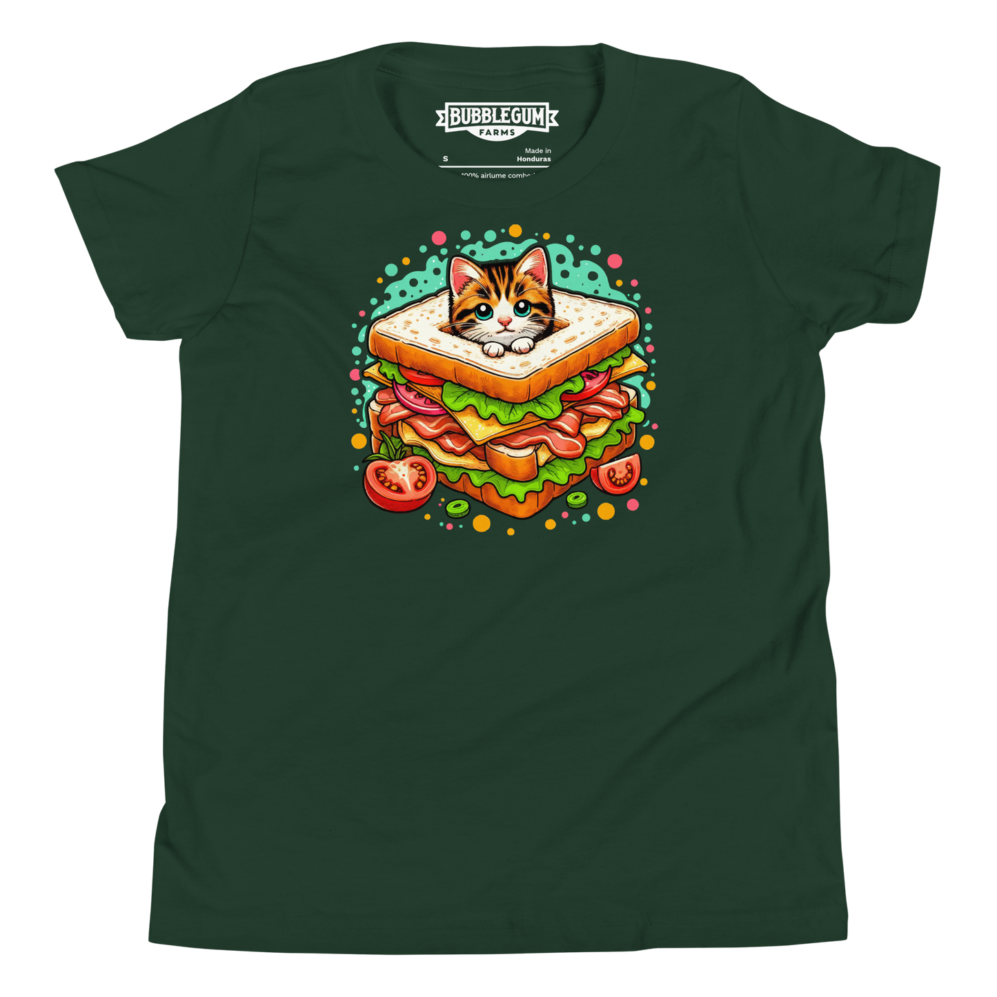 Kitten in a Sandwich - Youth Staple Tee