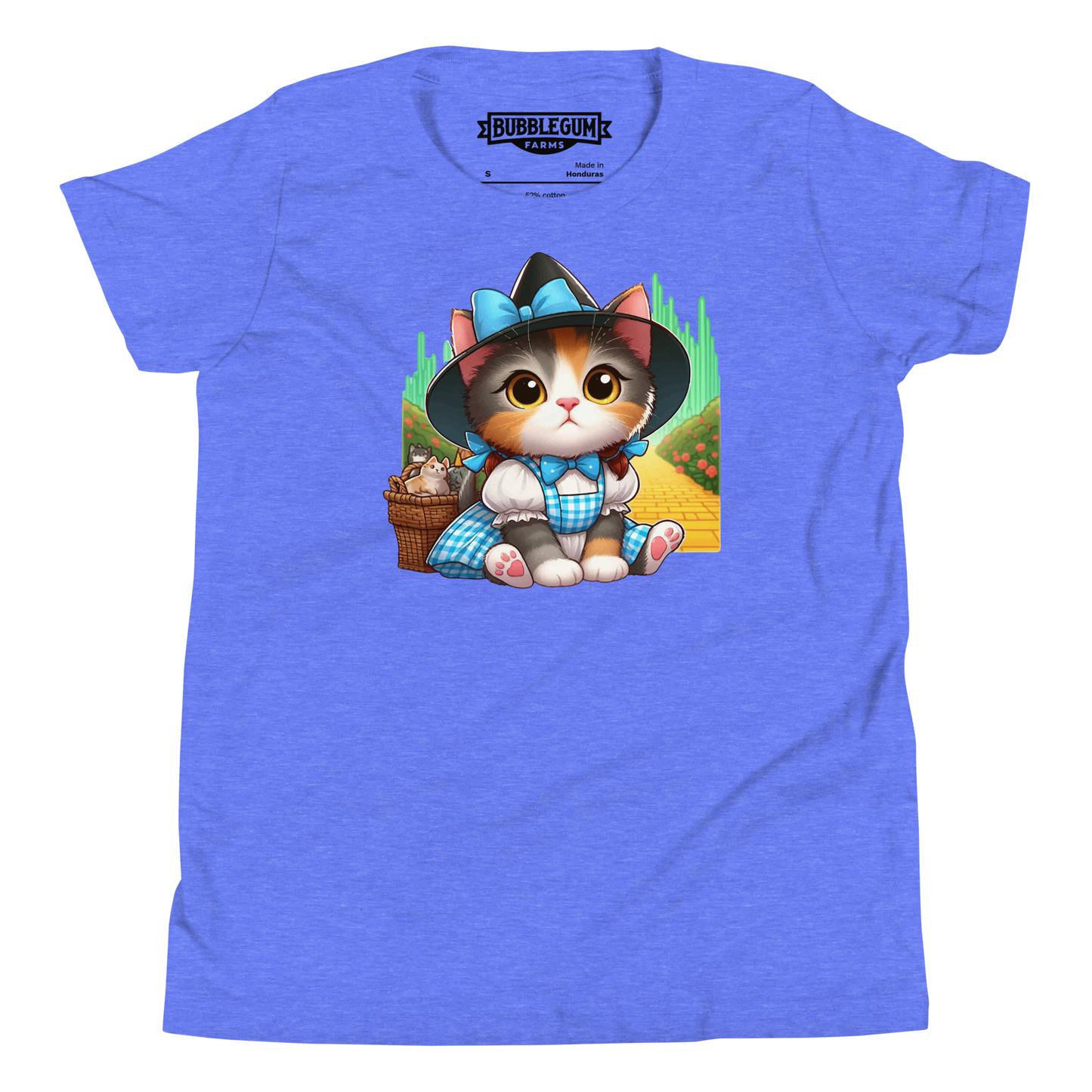 Kitten on a Yellow Brick Road - Youth Staple Tee