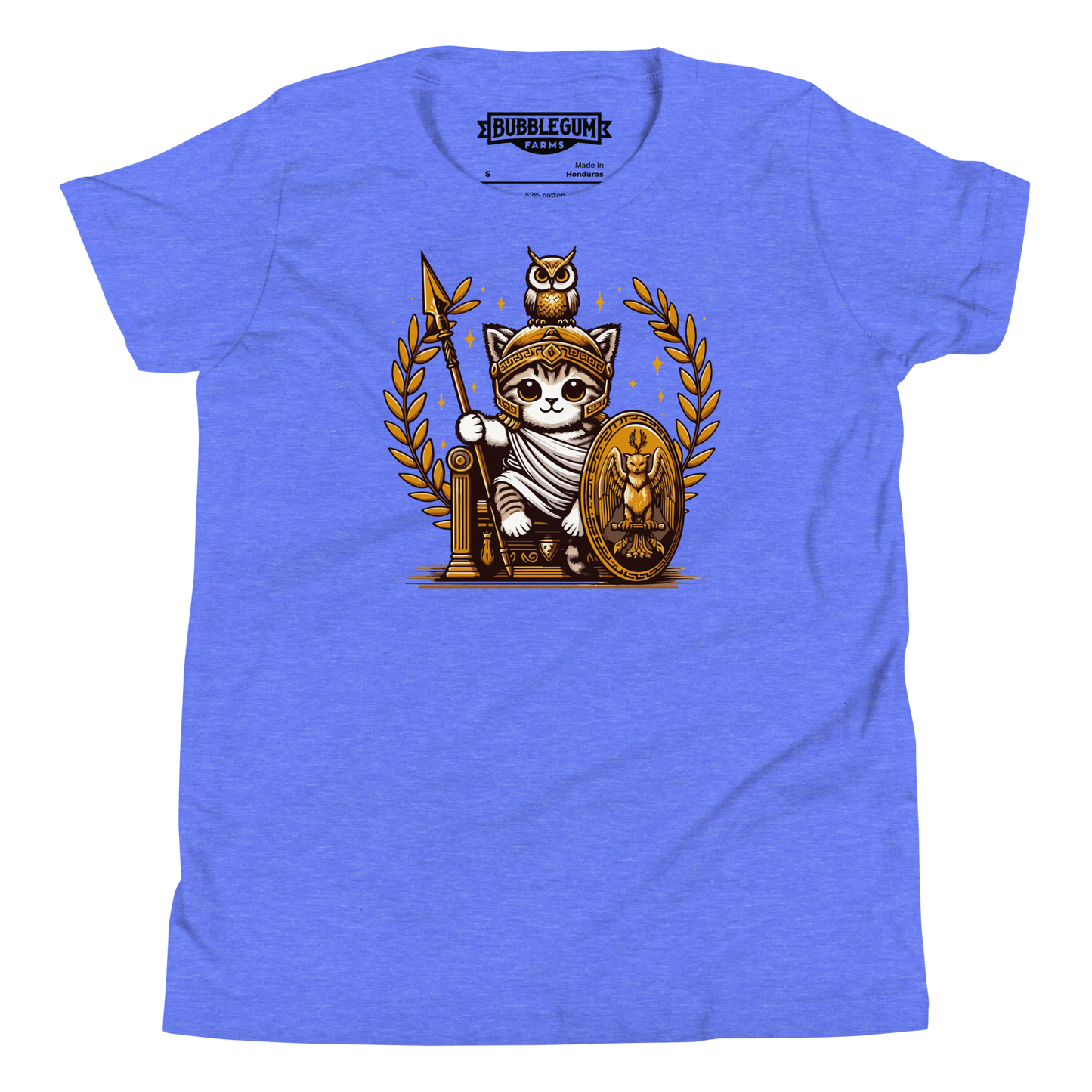 Roman Kitten with Owl - Youth Staple Tee