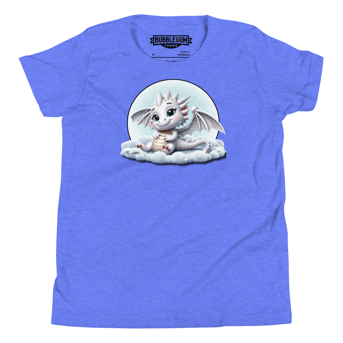White Dragon in the Clouds - Youth Staple Tee