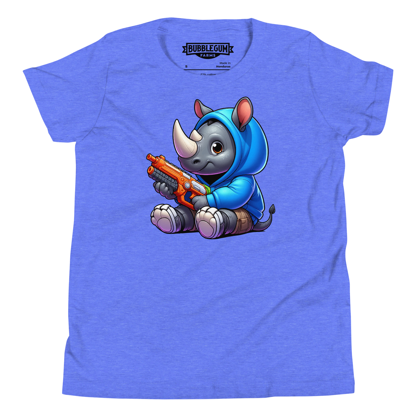 Baby Rhino with Foam Dart Blaster - Youth Staple Tee