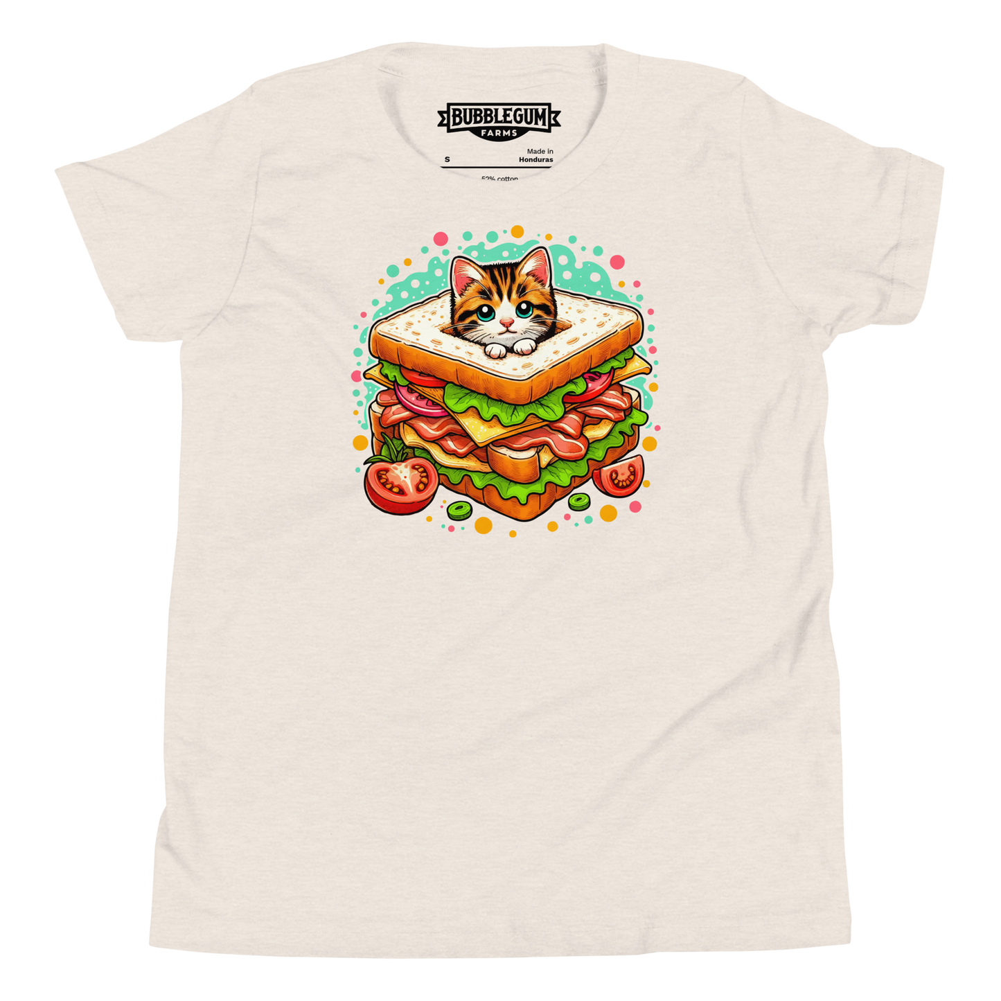 Kitten in a Sandwich - Youth Staple Tee
