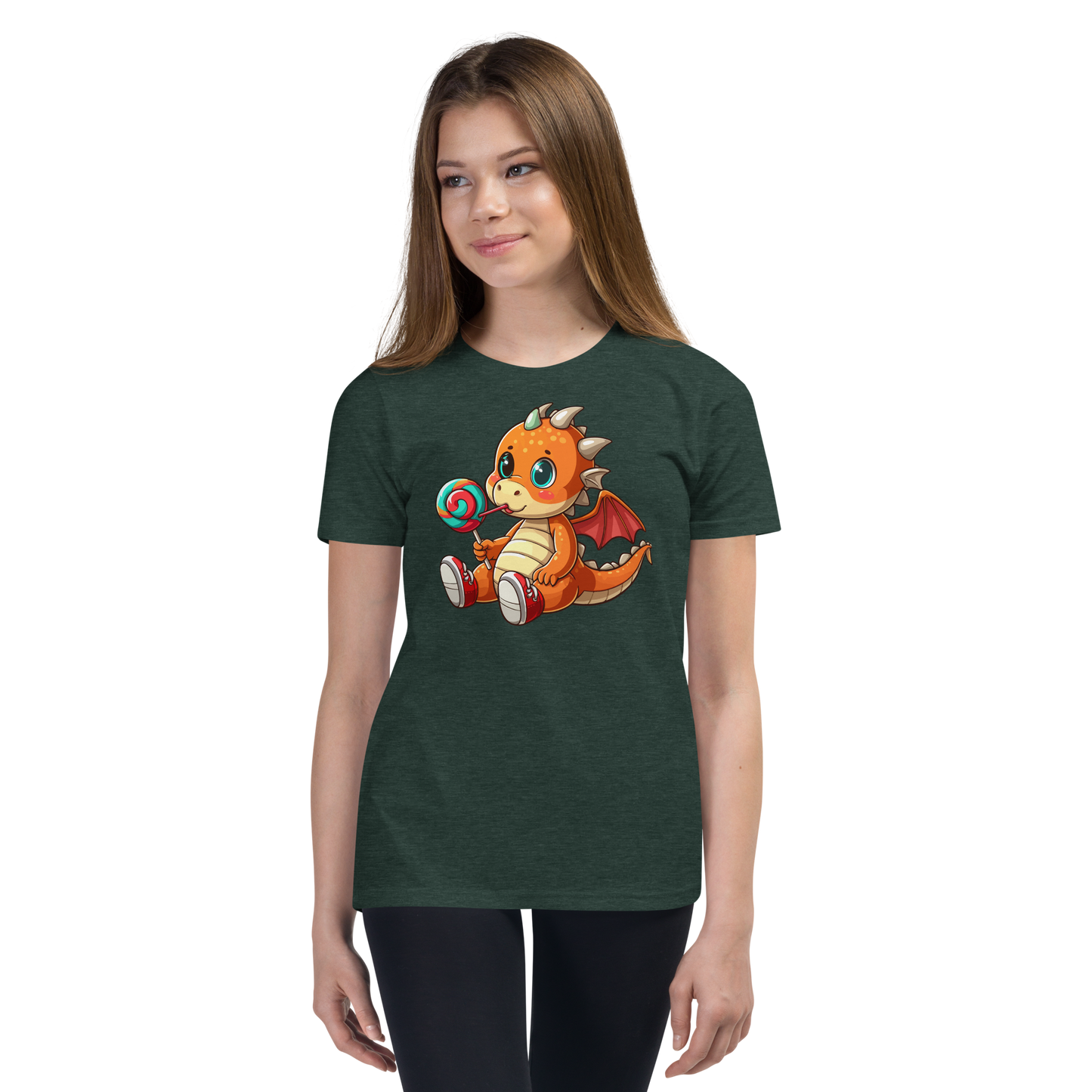 Baby Dragon with Lolipop - Youth Staple Tee