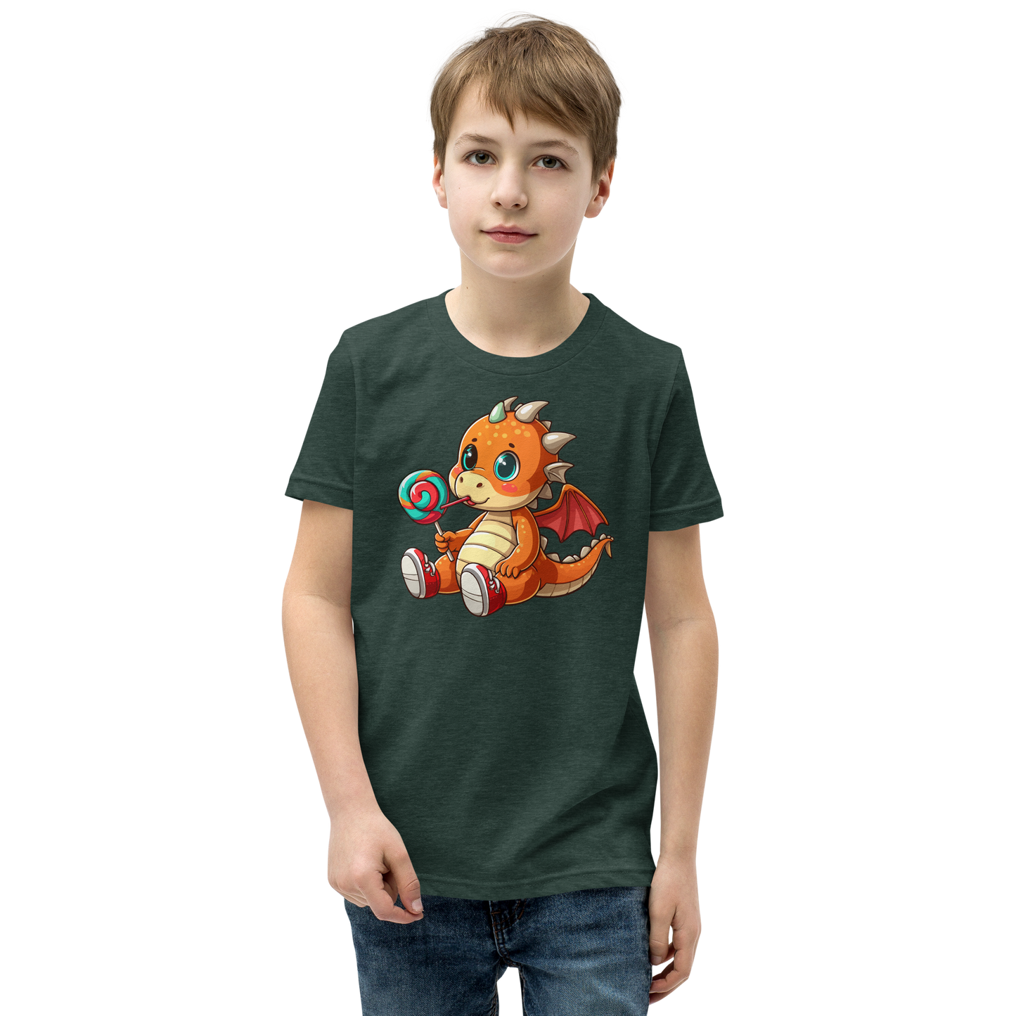 Baby Dragon with Lolipop - Youth Staple Tee
