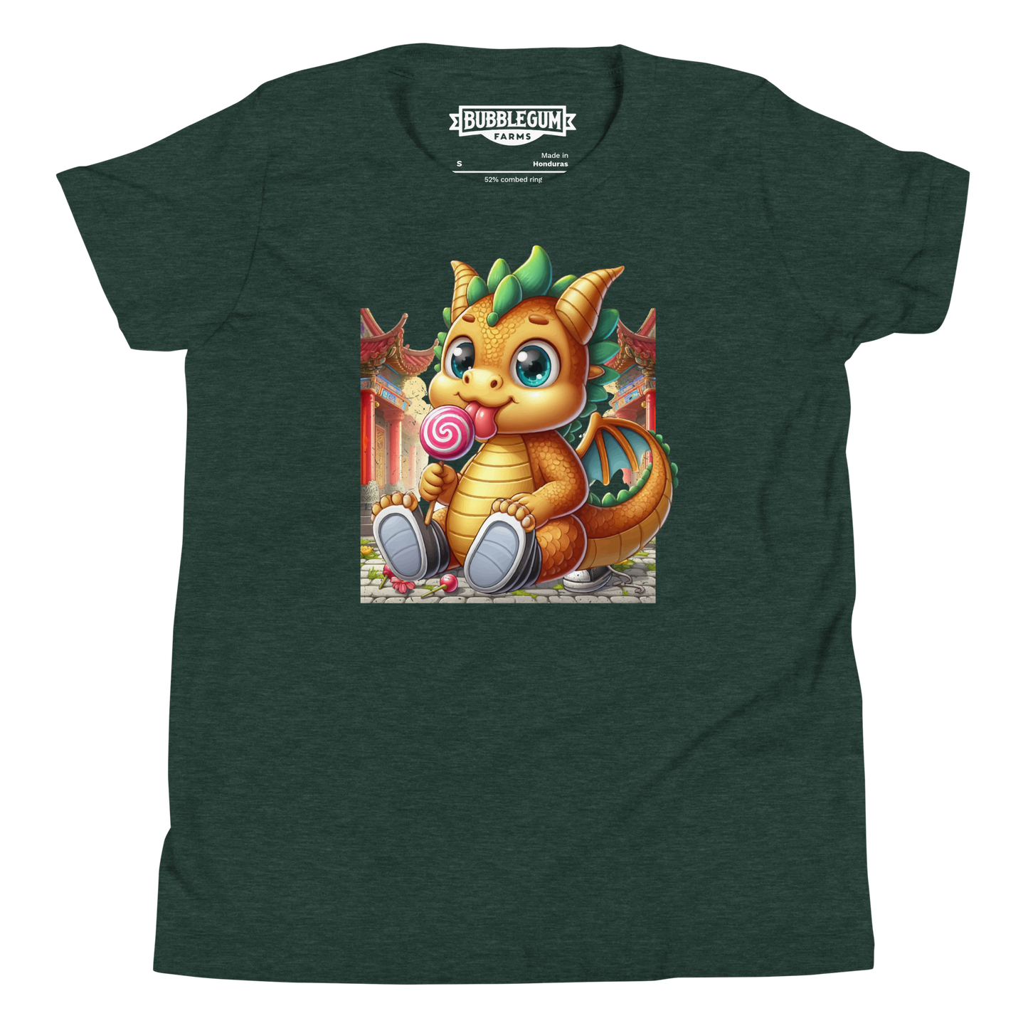 Dragon in Town with Lolipop - Youth Staple Tee