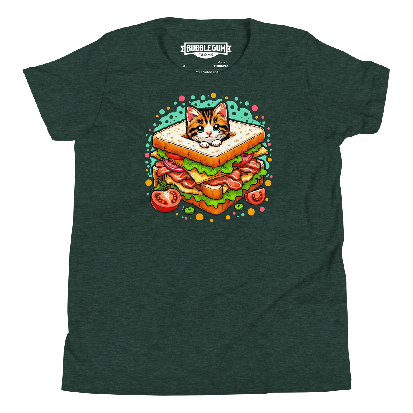 Kitten in a Sandwich - Youth Staple Tee
