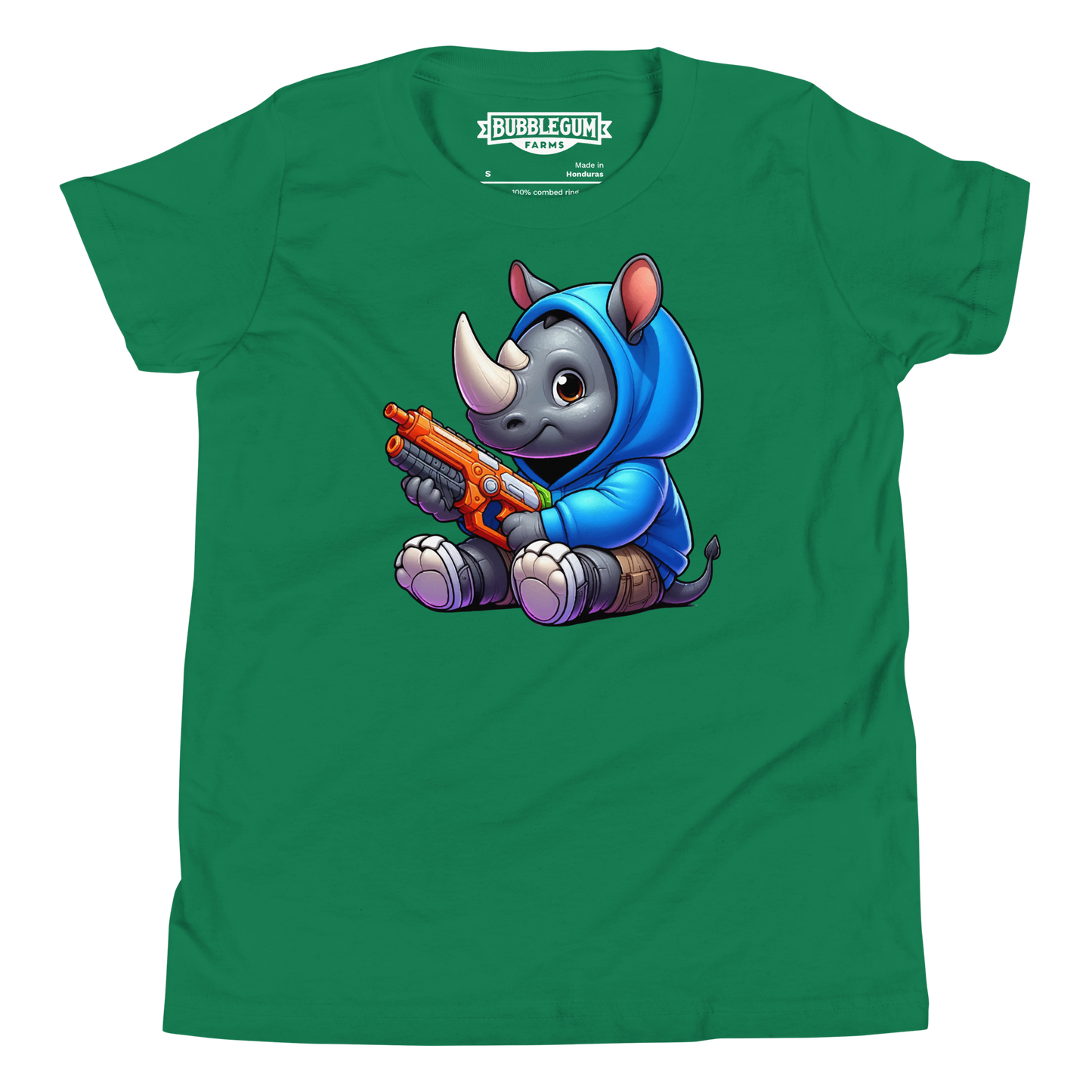 Baby Rhino with Foam Dart Blaster - Youth Staple Tee