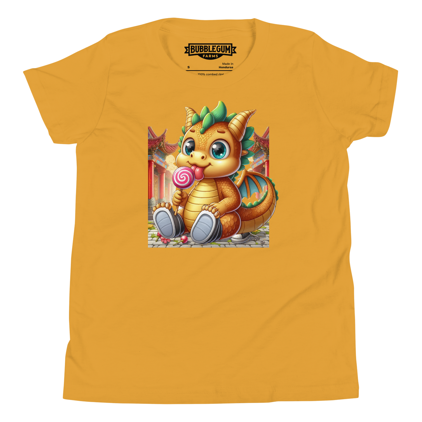 Dragon in Town with Lolipop - Youth Staple Tee
