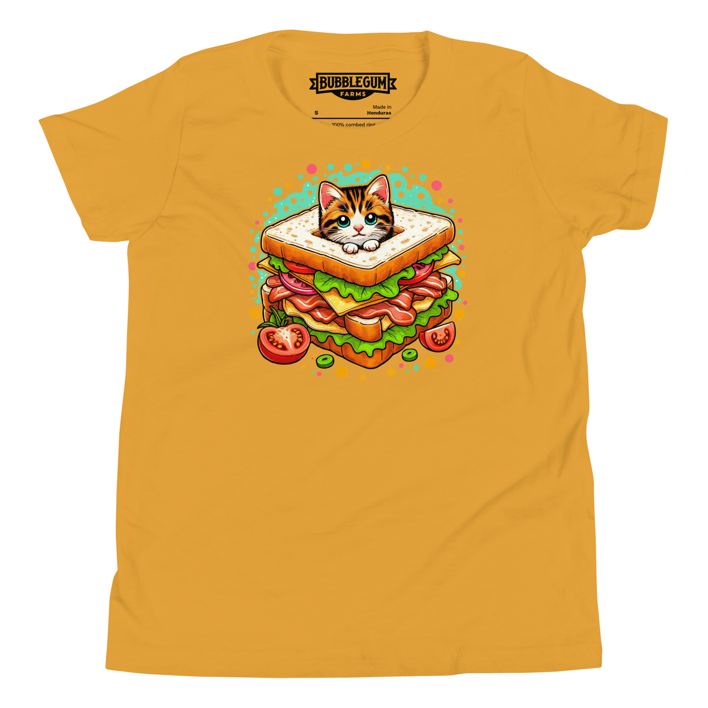 Kitten in a Sandwich - Youth Staple Tee