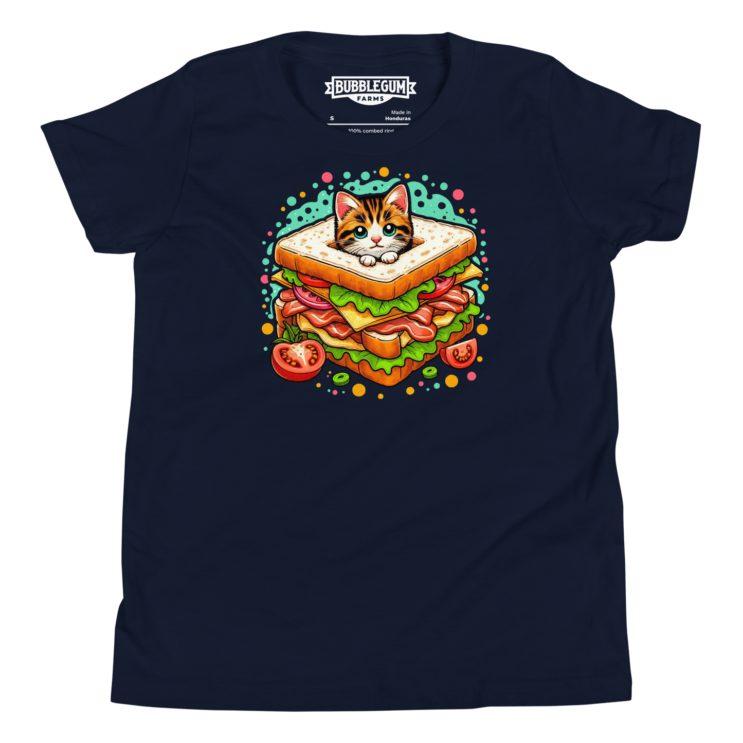 Kitten in a Sandwich - Youth Staple Tee