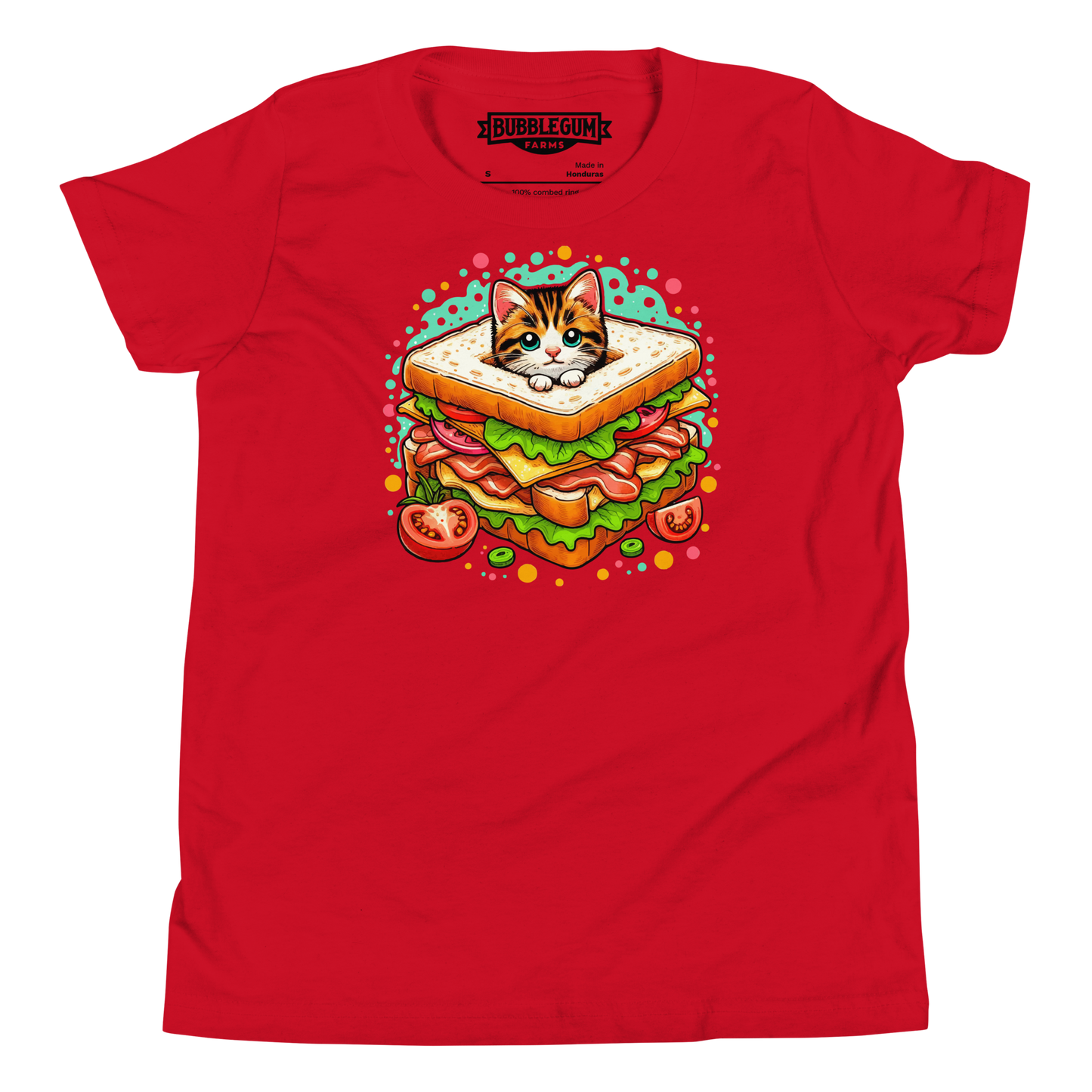 Kitten in a Sandwich - Youth Staple Tee
