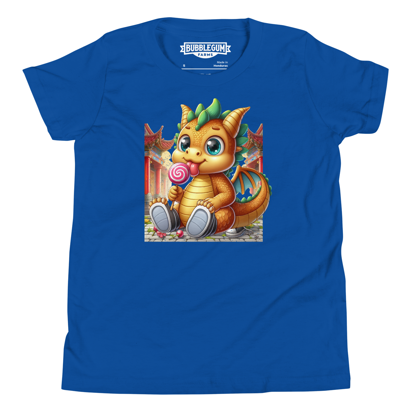 Dragon in Town with Lolipop - Youth Staple Tee