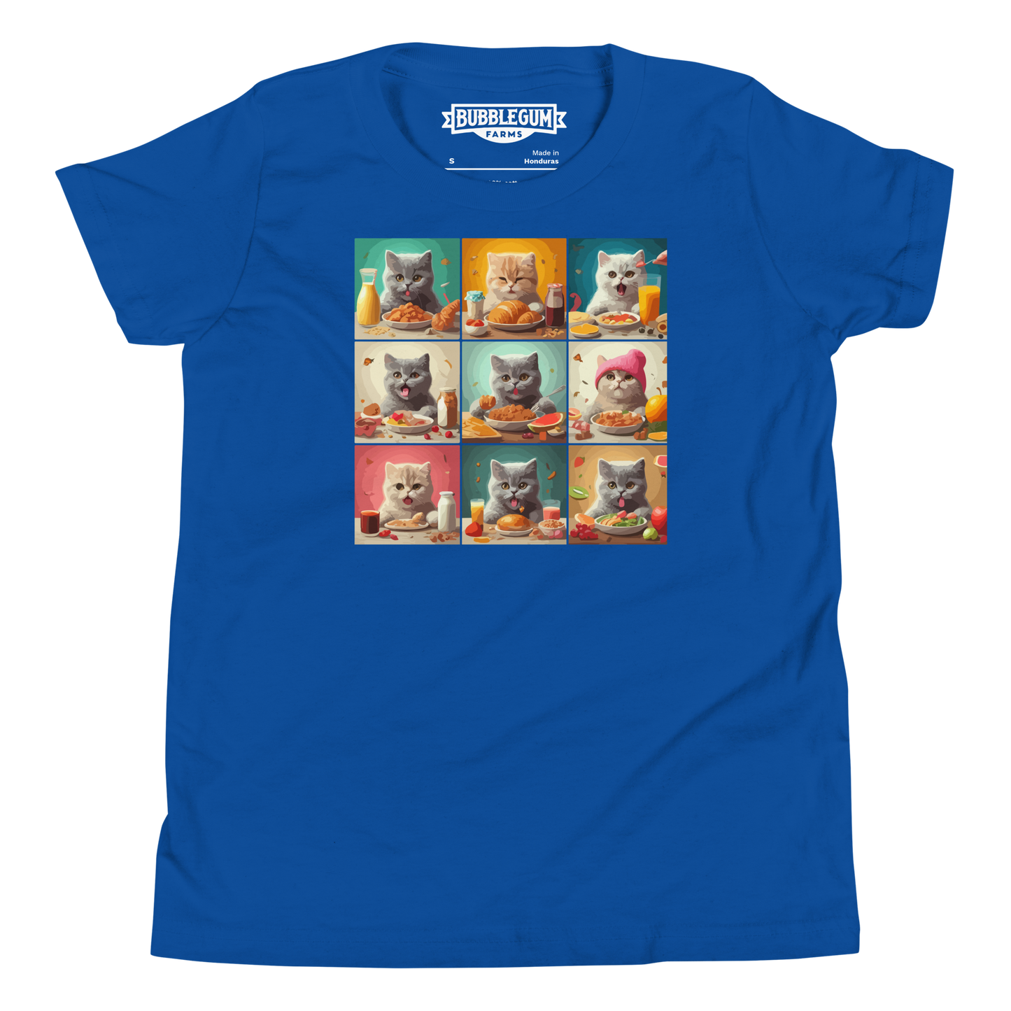 Kittens Eating Collage - Youth Staple Tee