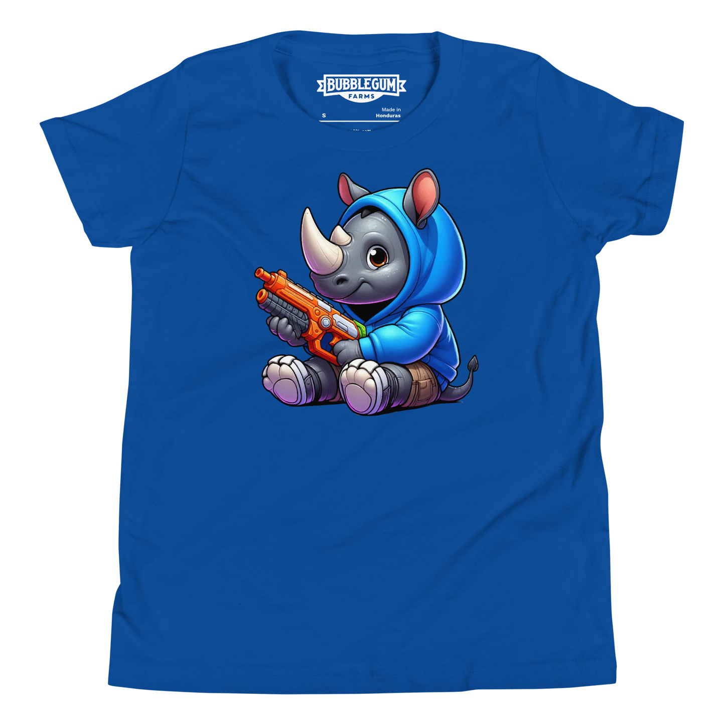 Baby Rhino with Foam Dart Blaster - Youth Staple Tee