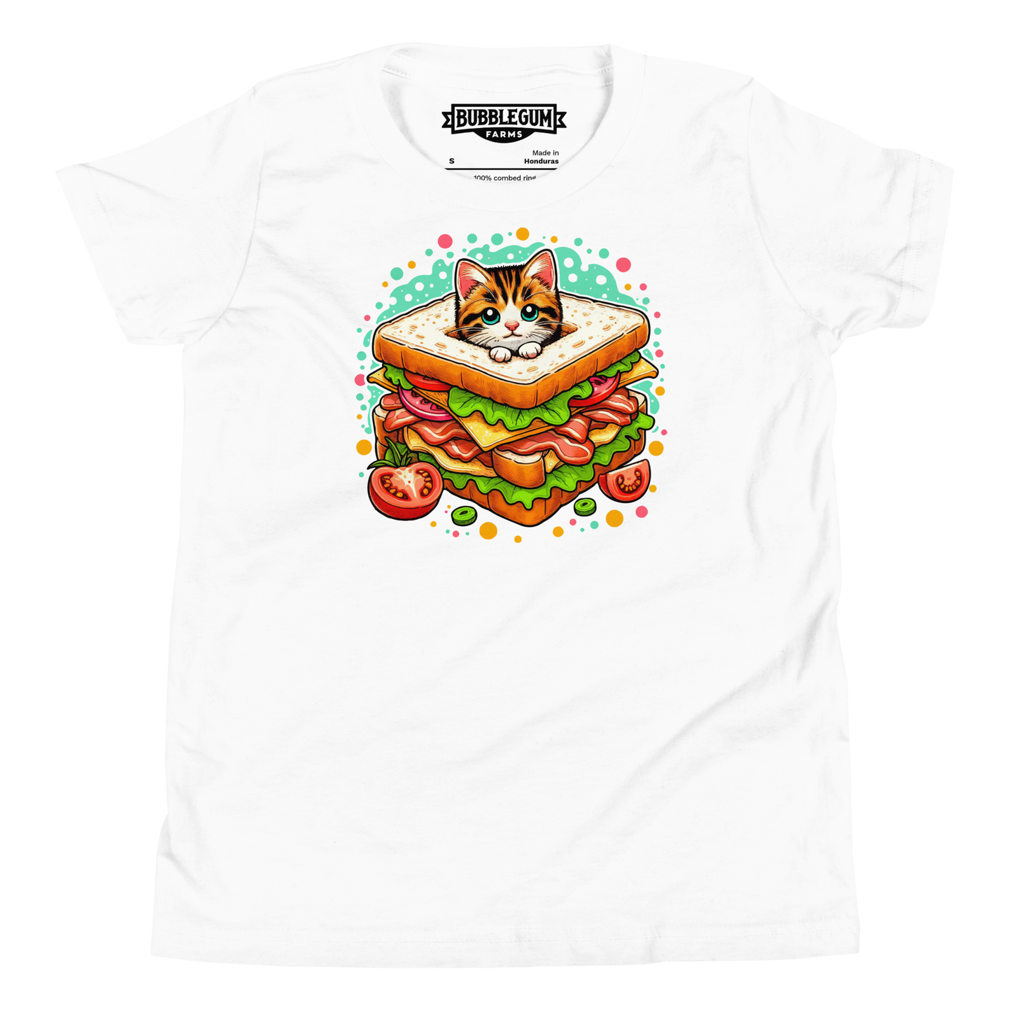Kitten in a Sandwich - Youth Staple Tee