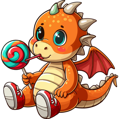 Baby Dragon with Lolipop - Youth Sweatshirt