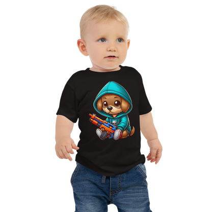Brown Puppy with Foam Dart Blaster - Baby Tee
