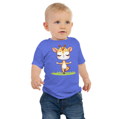 Giraffe doing Yoga - Baby Tee