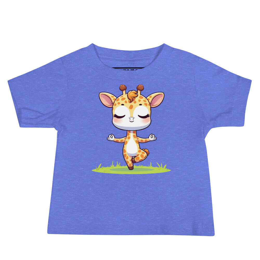 Giraffe doing Yoga - Baby Tee