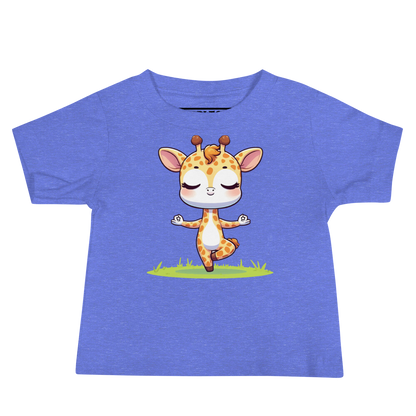 Giraffe doing Yoga - Baby Tee