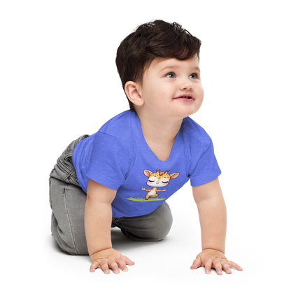 Giraffe doing Yoga - Baby Tee