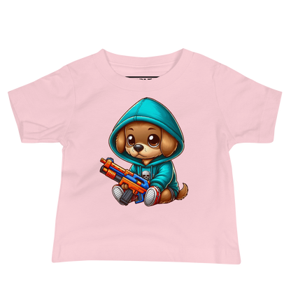 Brown Puppy with Foam Dart Blaster - Baby Tee