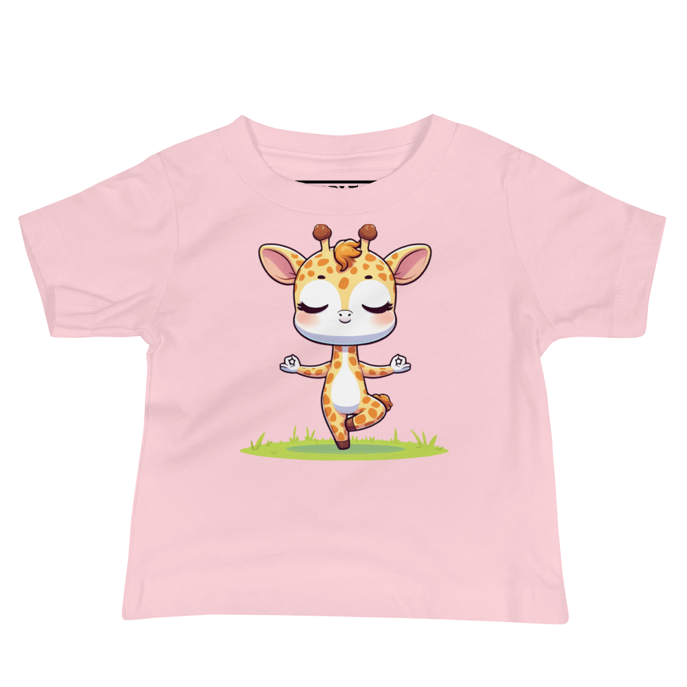 Giraffe doing Yoga - Baby Tee