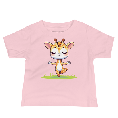 Giraffe doing Yoga - Baby Tee