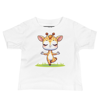 Giraffe doing Yoga - Baby Tee