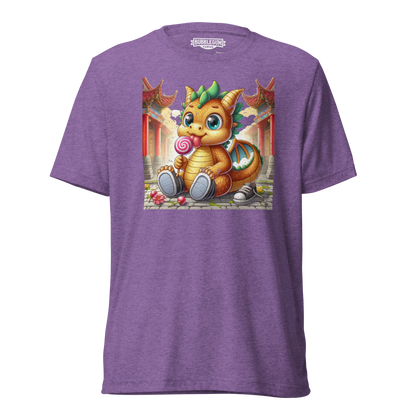 Dragon in Town with Lolipop - Unisex Triblend Tee