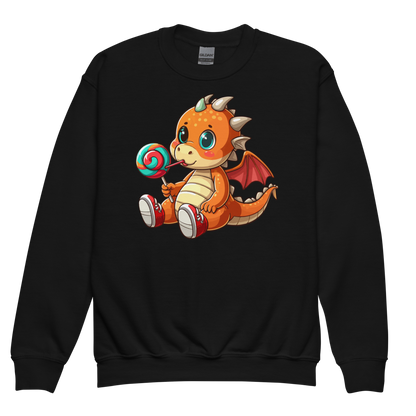 Baby Dragon with Lolipop - Youth Sweatshirt