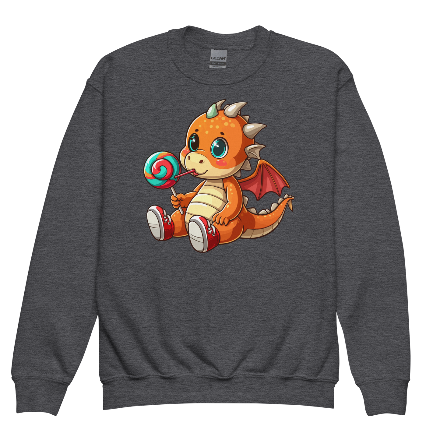 Baby Dragon with Lolipop - Youth Sweatshirt