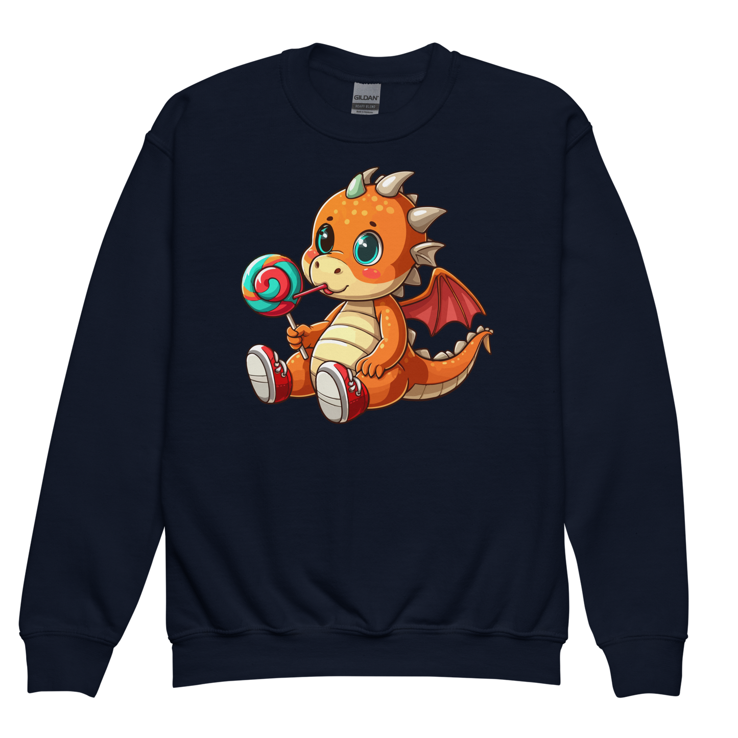 Baby Dragon with Lolipop - Youth Sweatshirt