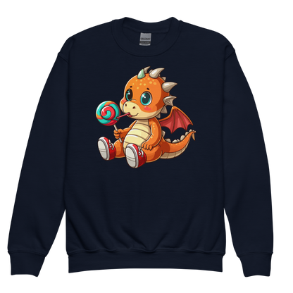 Baby Dragon with Lolipop - Youth Sweatshirt