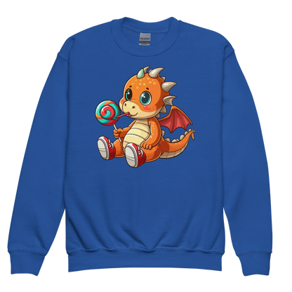 Baby Dragon with Lolipop - Youth Sweatshirt