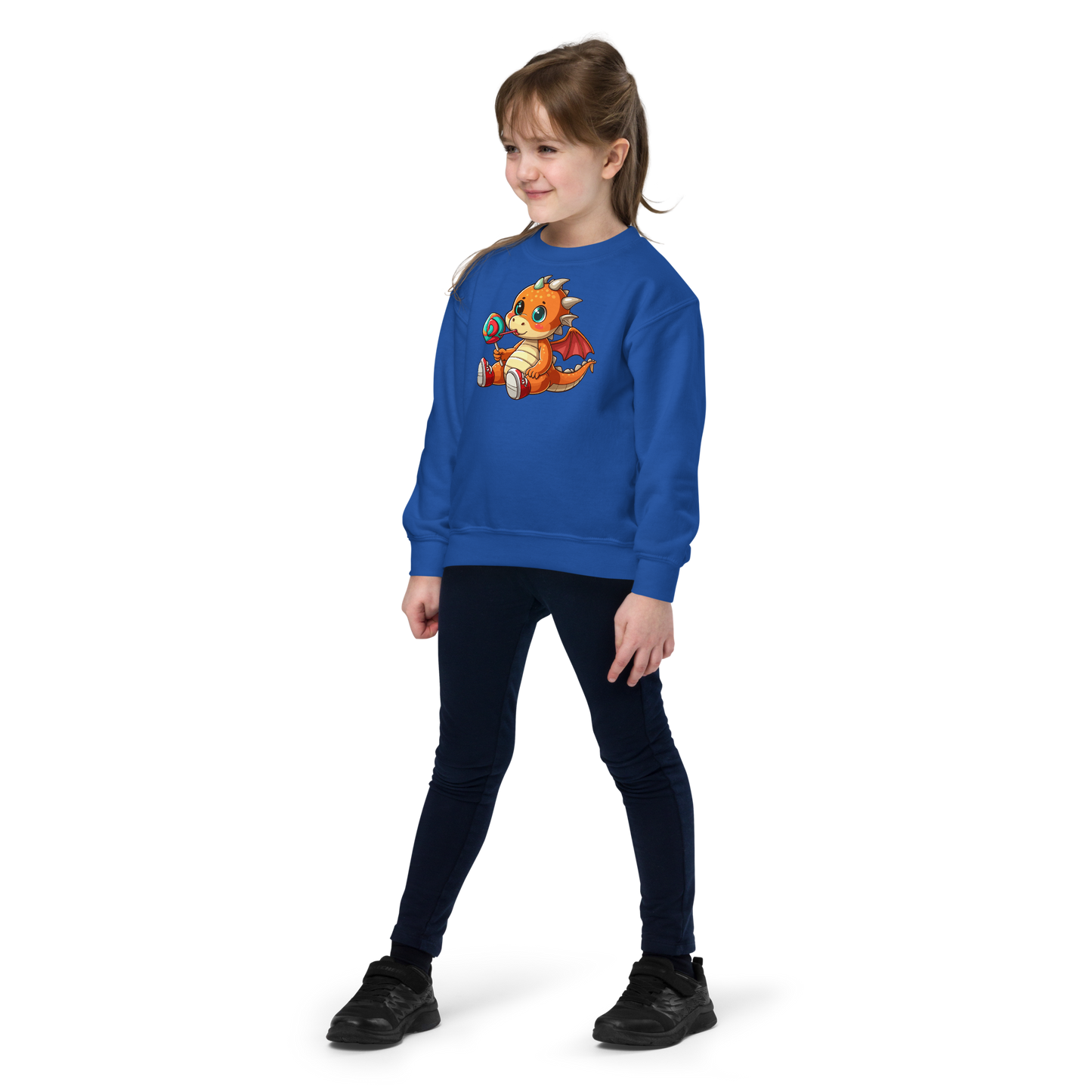 Baby Dragon with Lolipop - Youth Sweatshirt
