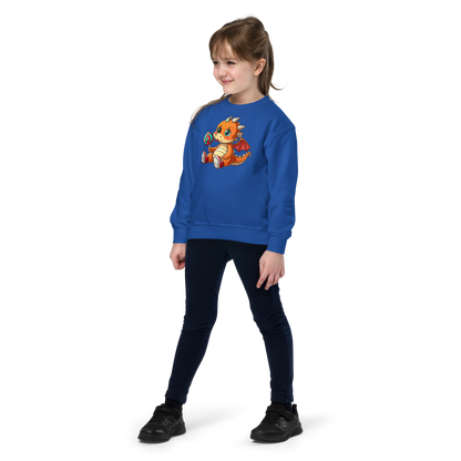 Baby Dragon with Lolipop - Youth Sweatshirt