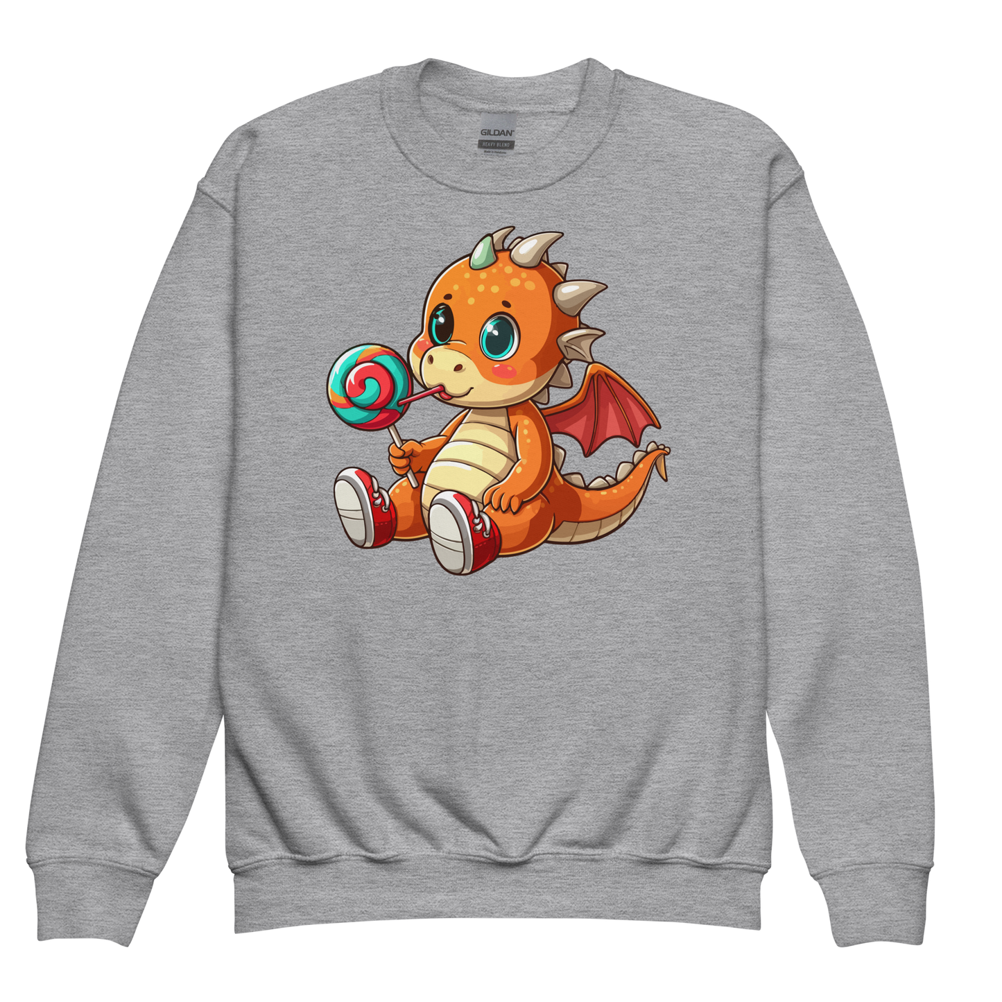Baby Dragon with Lolipop - Youth Sweatshirt
