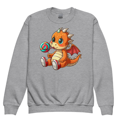 Baby Dragon with Lolipop - Youth Sweatshirt