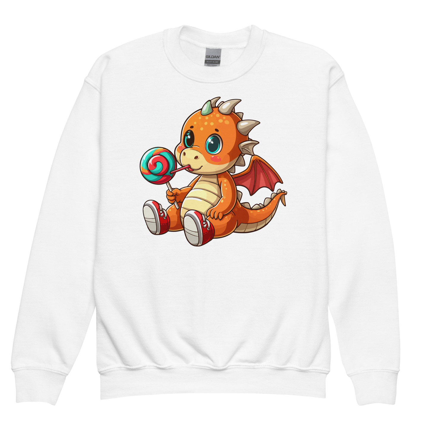 Baby Dragon with Lolipop - Youth Sweatshirt