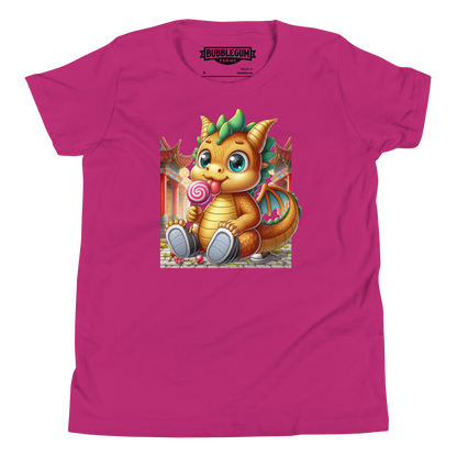 Dragon in Town with Lolipop - Youth Staple Tee