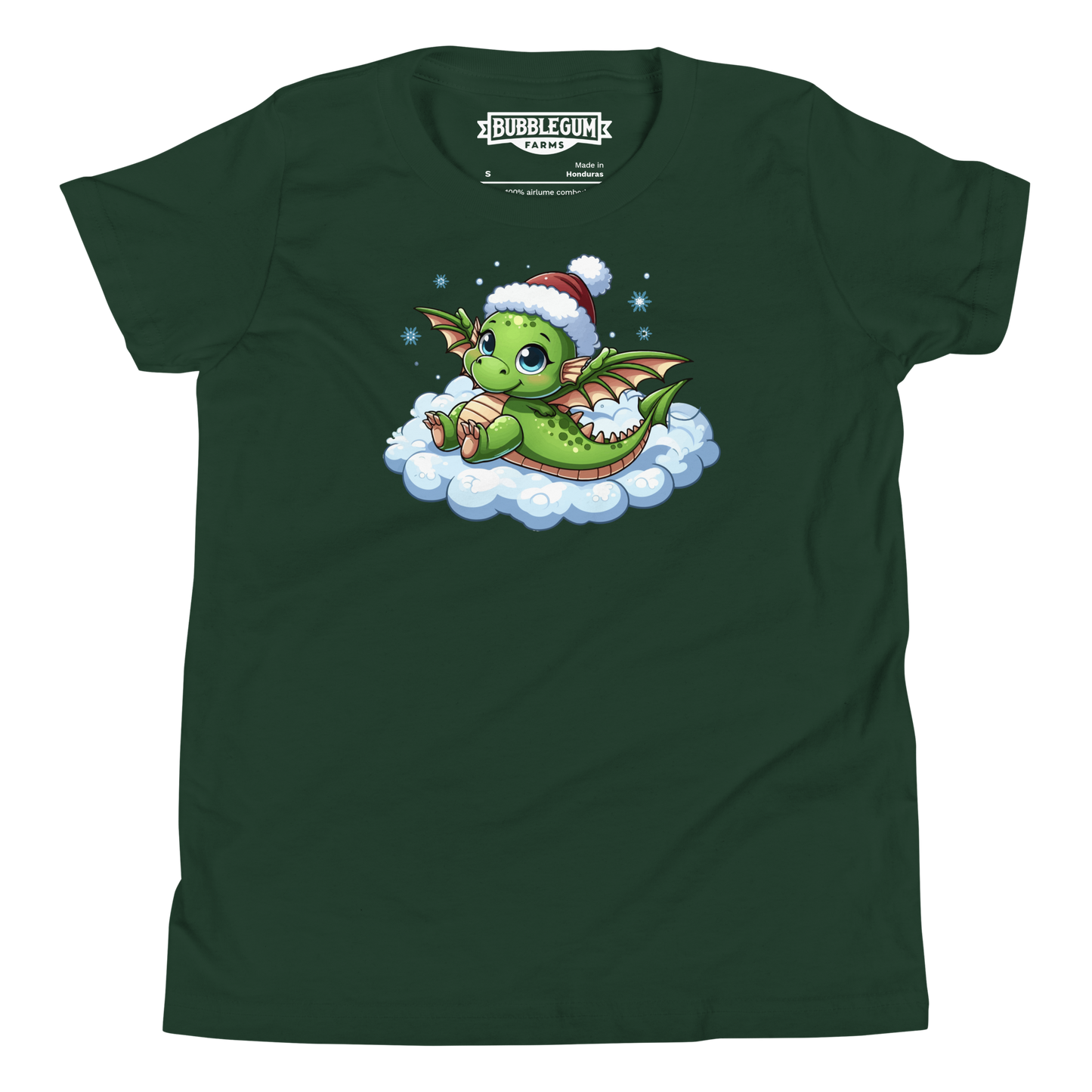 Green Dragon in the Clouds - Youth Staple Tee