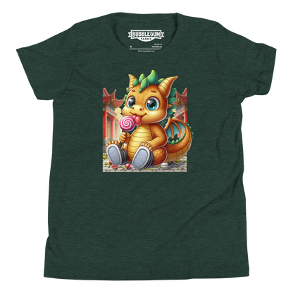 Dragon in Town with Lolipop - Youth Staple Tee