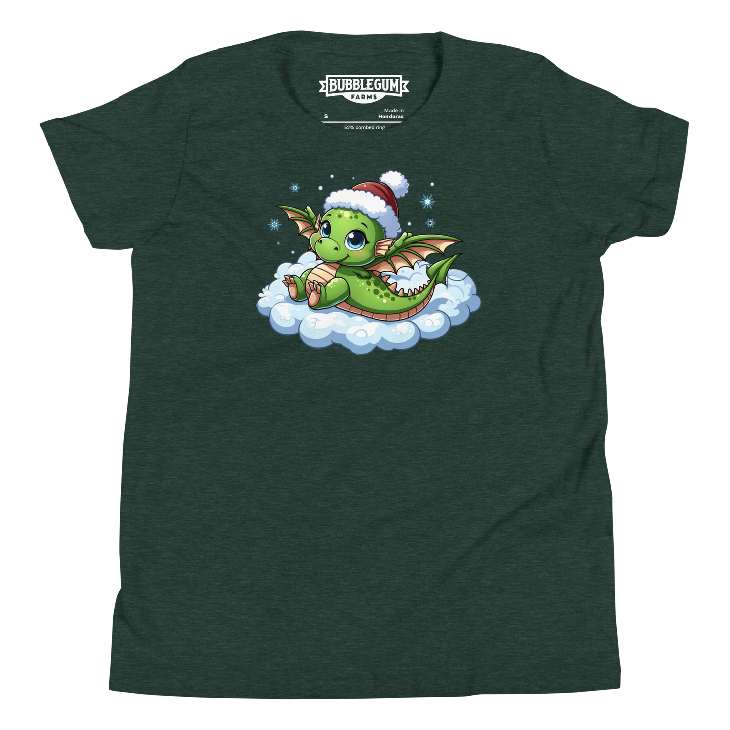 Green Dragon in the Clouds - Youth Staple Tee