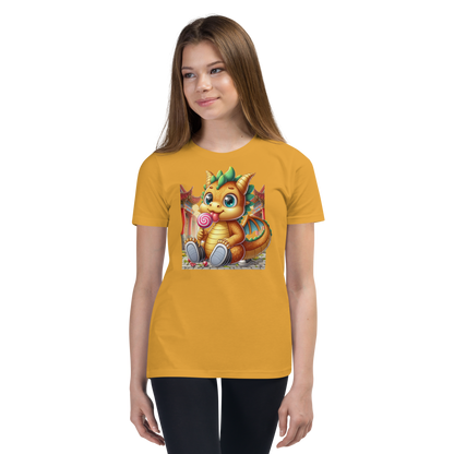 Dragon in Town with Lolipop - Youth Staple Tee