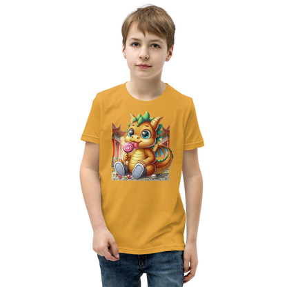 Dragon in Town with Lolipop - Youth Staple Tee